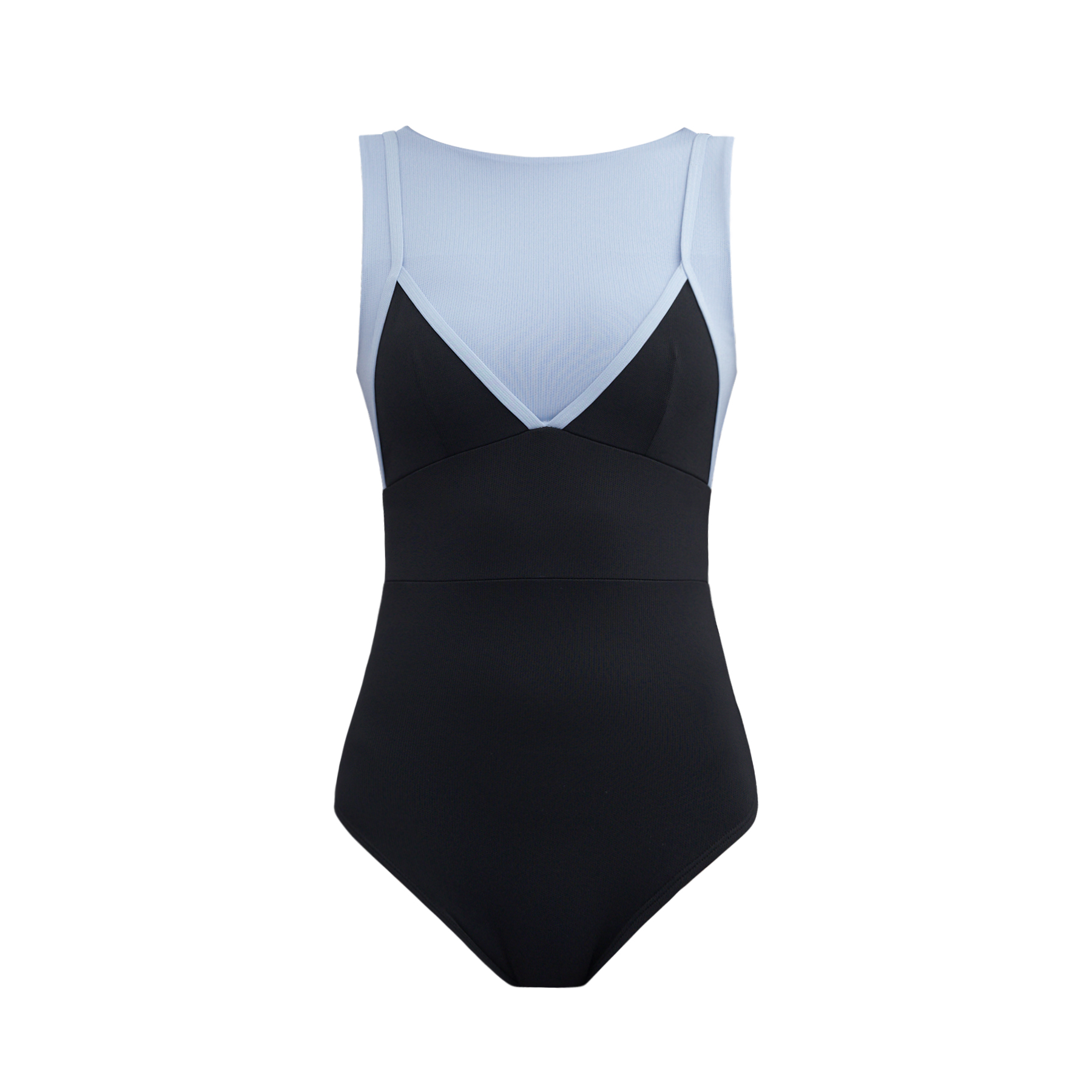 QUA VINO - [현재분류명] - 5月的天际线华丽的黑色层叠泳衣